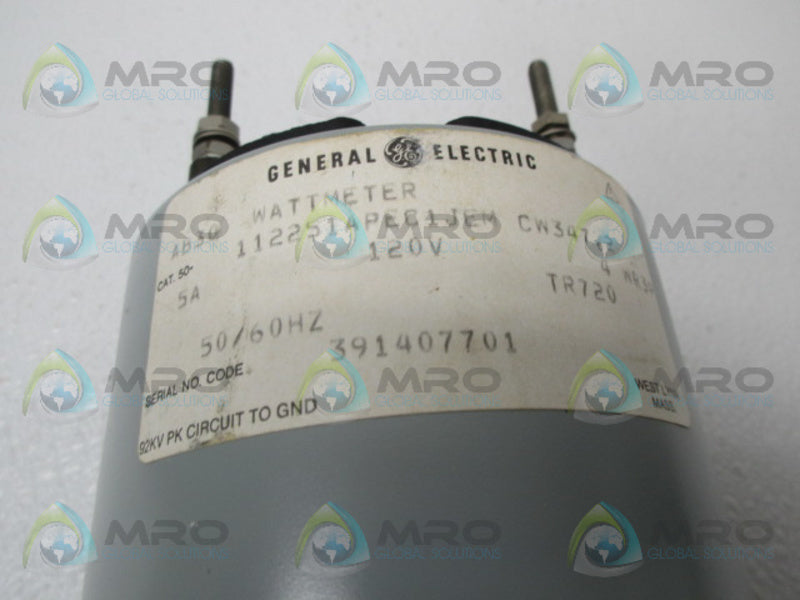 GENERAL ELECTRIC AB30 50-112251APEC1JEM PANEL METER UNMP