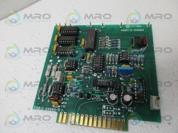 CIRCUIT BOARD C-34994 C-34995-5 UNMP