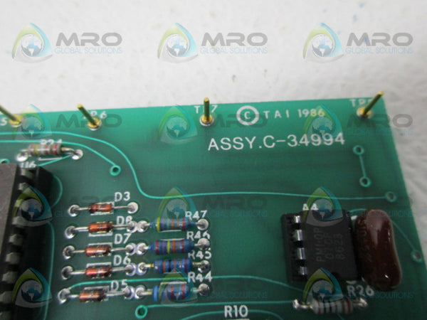 CIRCUIT BOARD C-34994 C-34995-5 UNMP