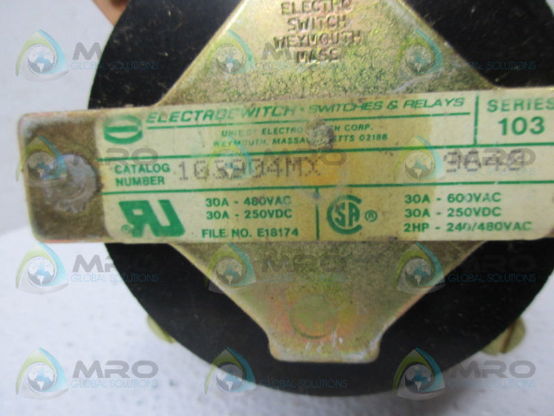 ELECTROSWITCH 103904MX ROTARY SWITCH UNMP