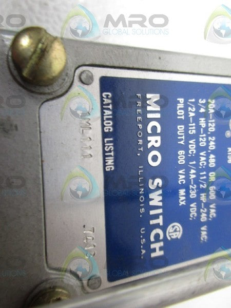 MICRO SWITCH 1ML111 LIMIT SWITCH (GREY) NSNP
