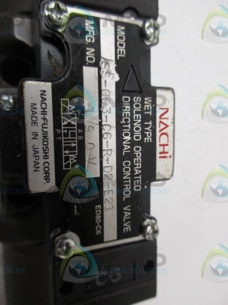 NACHI SS-G03-C6-R-D2-E21 DIRECTIONAL CONTROL VALVE NSNP