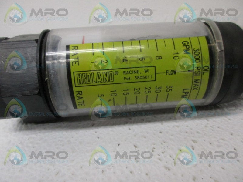 HEDLAND 796505 FLOW METER UNMP