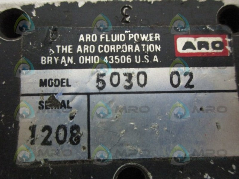 ARO 503002 MANUAL AIR CONTROL VALVE UNMP