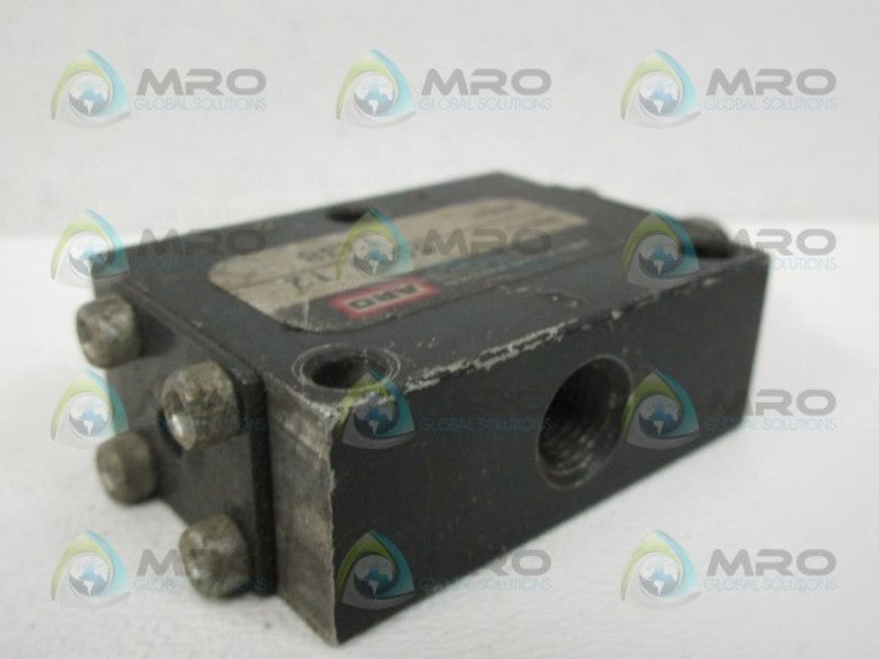 ARO 50312 MANUAL AIR CONTROL VALVE UNMP