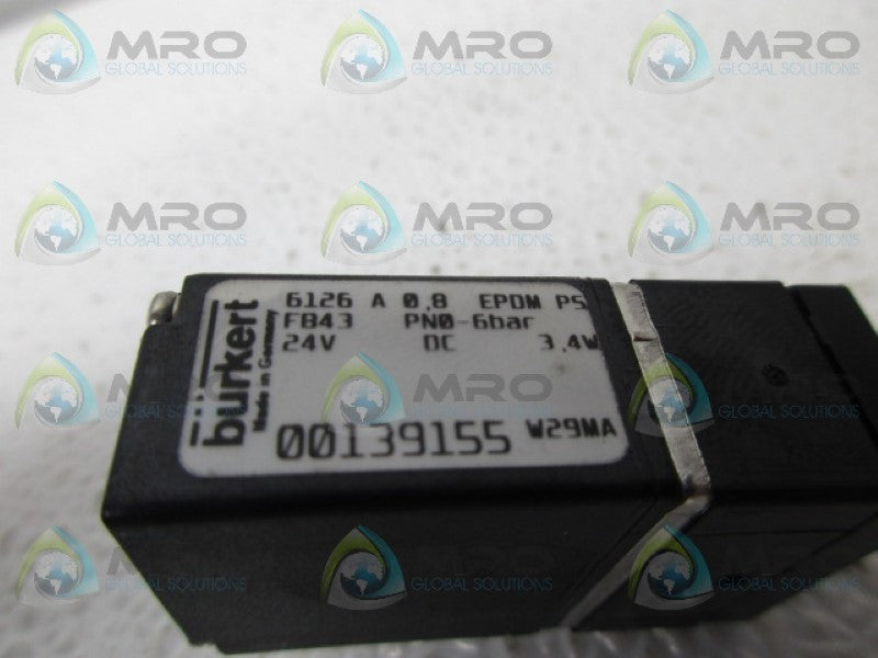 BURKERT 00139155 SOLENOID VLAVE UNMP