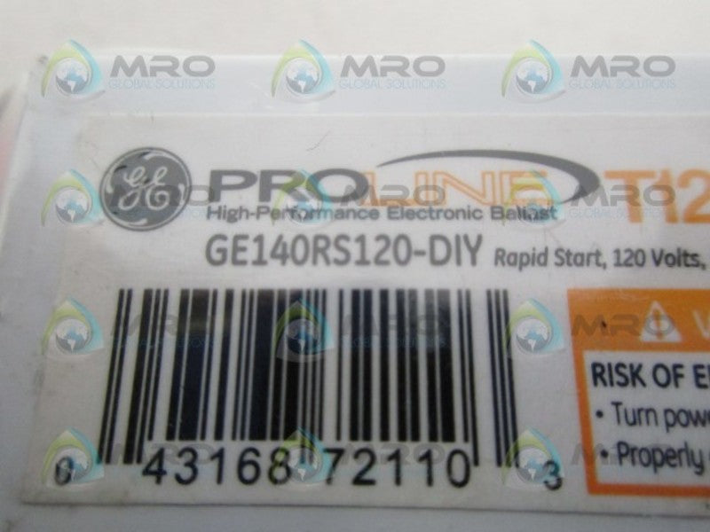 GENERAL ELECTRIC GE140RS120-DIY ELECTRONIC BALLAST NSMP