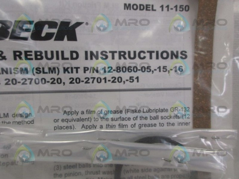 BECK 11-150 SELF-LOCKING MECHANISM KIT NSNP