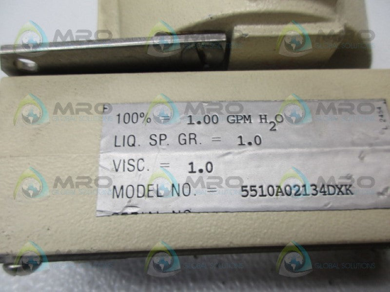 WALLACE & TIERNAN 5510A02134DXK FLOW INDICATING METER NSNP