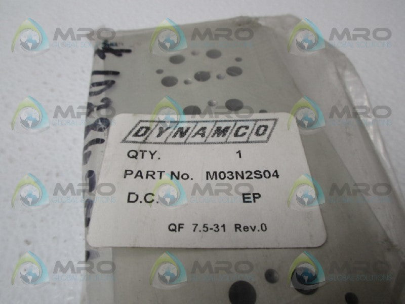DYNAMCO M03N2S04 SOLENOID VALVE MANIFOLD NSMP
