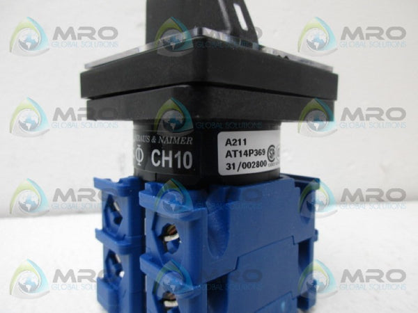 KRAUS & NAIMER CH10A211EF ROTARY SWITCH NSMP