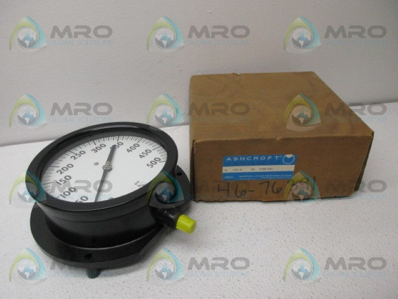 ASHCROFT 601379AS02L-0/500# DURAGAUGE SOLID FRONT 0-500 PSIG NSMP