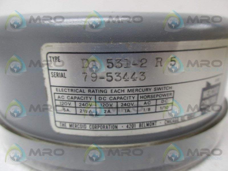 MERCOID CONTROL DA-531-2 PRESSURE SWITCH NSMP