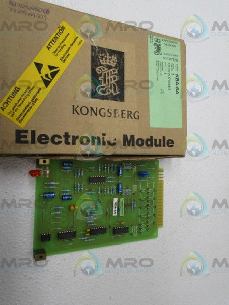 KONGSBERG KBA-6A CONTROL BOARD NSMP