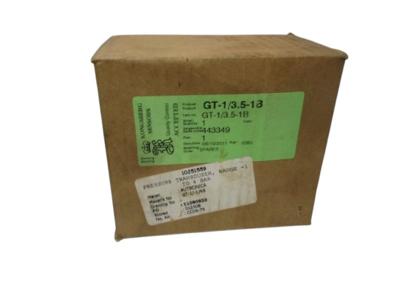 AUTRONICA GT-1/4A PRESSURE TRANSDUCER NSMP