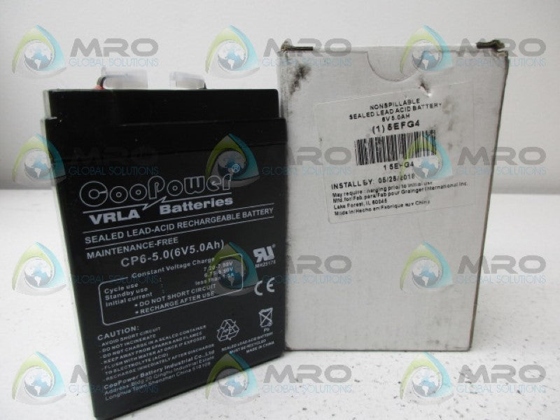 COOPOWER 5EFG4 RECHARGEABLE BATTERY NSMP