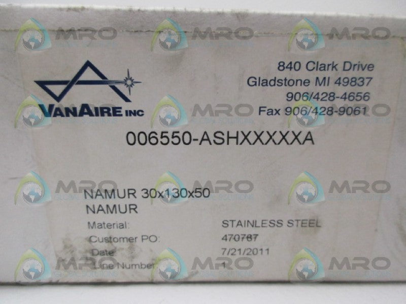 VANAIRE 006550-ASHXXXXXA MOUNTING BRACKET KIT NSMP