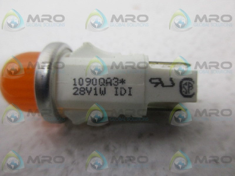 CHICAGO MINIATURE 1090QA3-28V AMBER INDICATOR LAMP NSNP