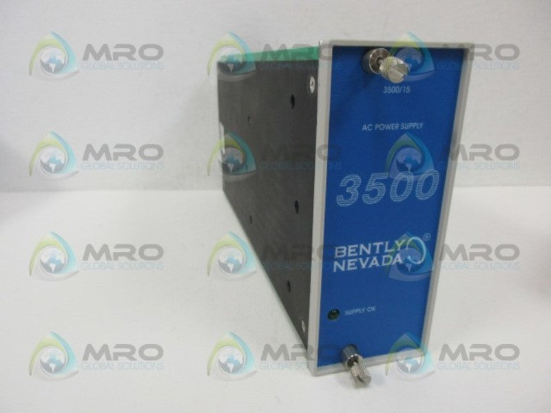 BENTLY NEVADA 3500/15 126399-01G POWER SUPPLY  NSMP