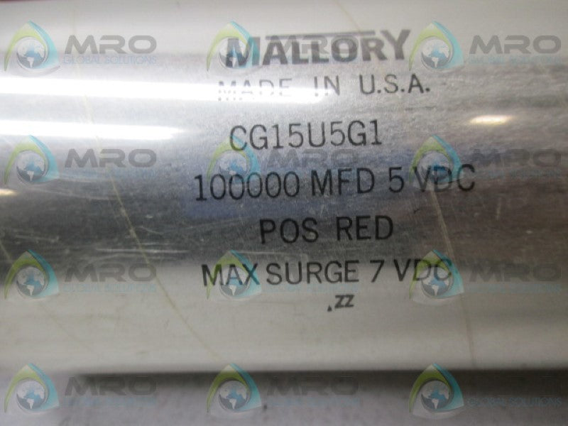 MALLORY CG15U5G1 CAPACITOR NSMP