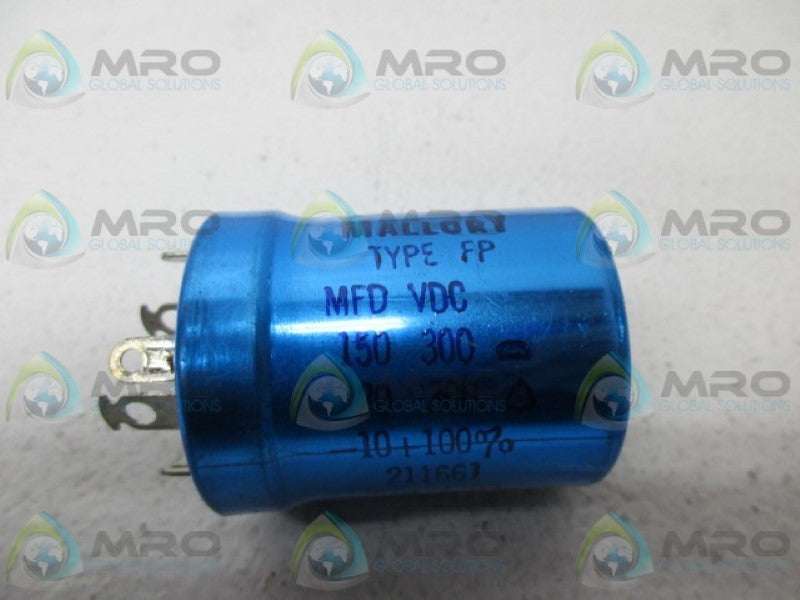 MALLORY FP 211661 CAPACITOR UNMP