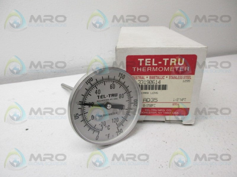 TEL-TRU 33190614 AD35 THERMOMETER 0/250FC  NSMP