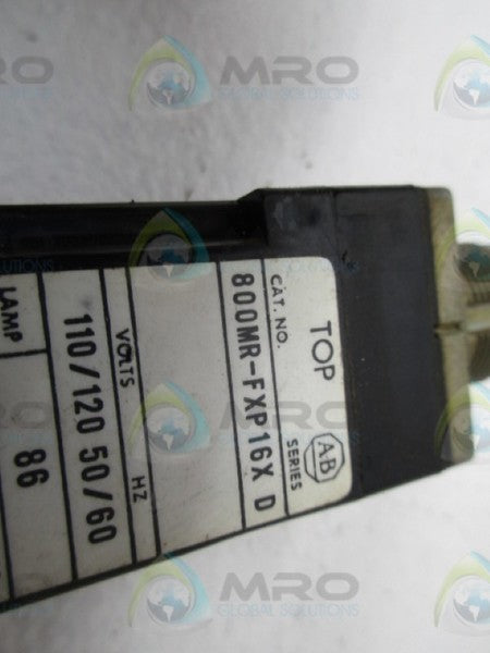 INDUSTRIAL SPARE PART 800MR-FXP16X SER. D PUSHBUTTON (AS PICTURED)  UNMP