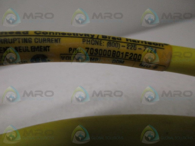 DANIEL WOODHAED 703000B01F200 CORDSET  UNMP