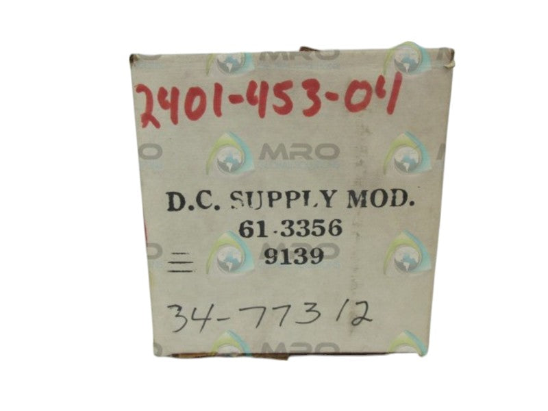 FIREYE 613356 DC POWER SUPPLY NSMP
