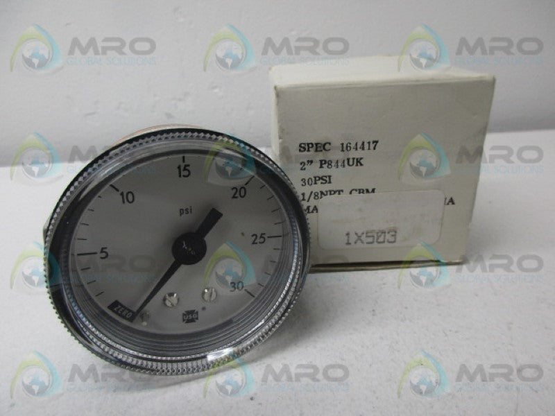 US GAUGE 164417 PRESSURE GAUGE 0-30 PSI NSMP