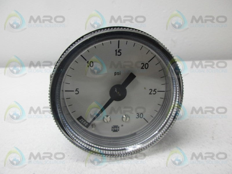US GAUGE 164417 PRESSURE GAUGE 0-30 PSI NSMP