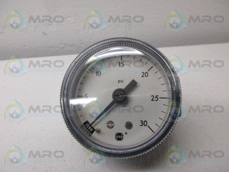 US GAUGE 167885 PRESSURE GAUGE 0-30 PSI NSMP
