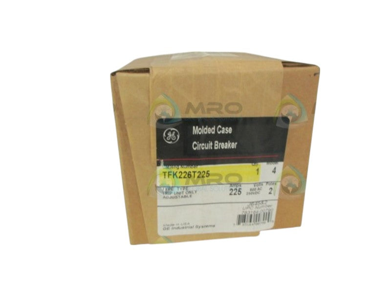 GANERAL ELECTRIC TFK226T225 2POLE 225 AMP TRIP UNIT NSFS