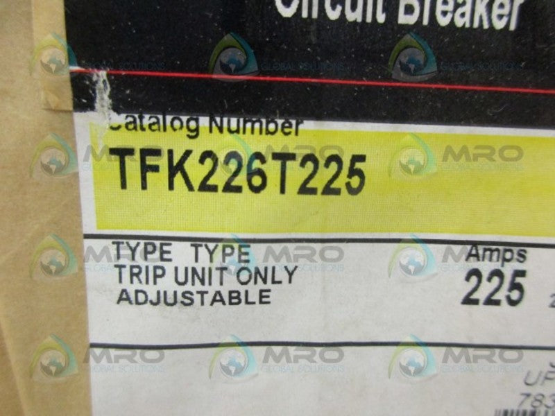 GANERAL ELECTRIC TFK226T225 2POLE 225 AMP TRIP UNIT NSFS