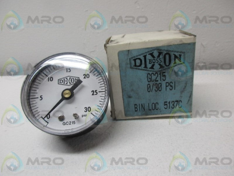 DIXON  GC610 PRESSURE GAUGE 0-60 PSI   NSMP
