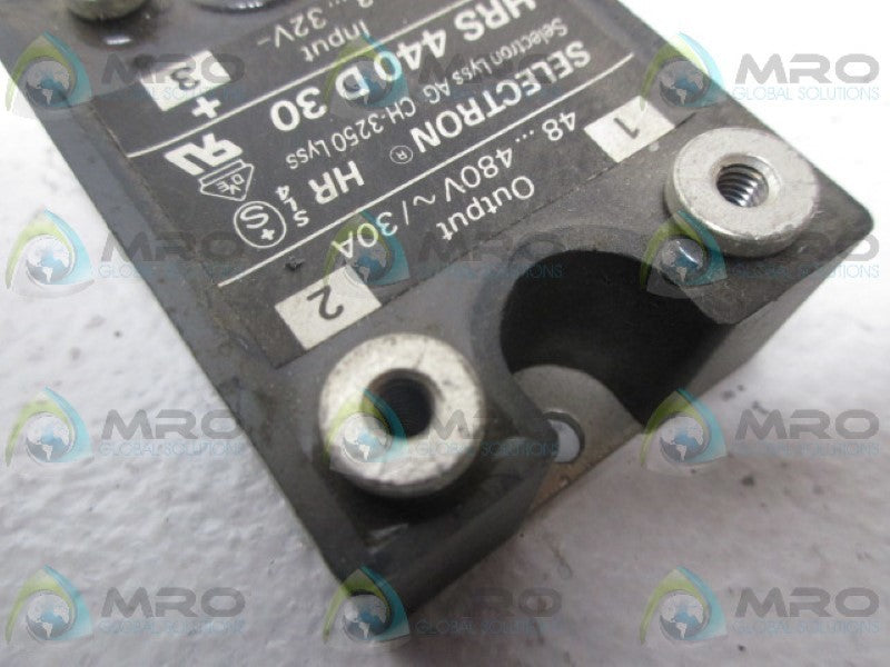 SELECTRON HRS440D30 RELAY  UNMP