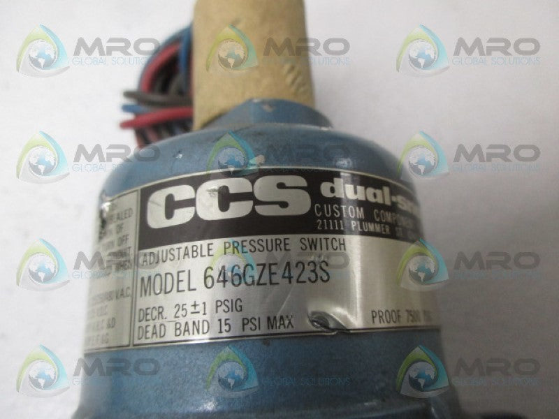 CCS 646GZE423S PRESSURE SWITCH  UNMP
