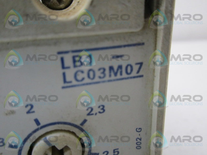 TELEMECANIQUE LB1-LC03M07 OVERLOAD PROTECTION MOMDULE  UNMP