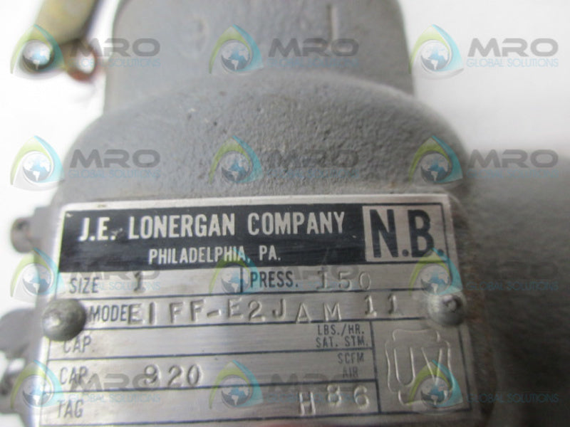LONERGAN ELFF-E2JAM11 SAFETY RELIEF VALVE 1"  UNMP