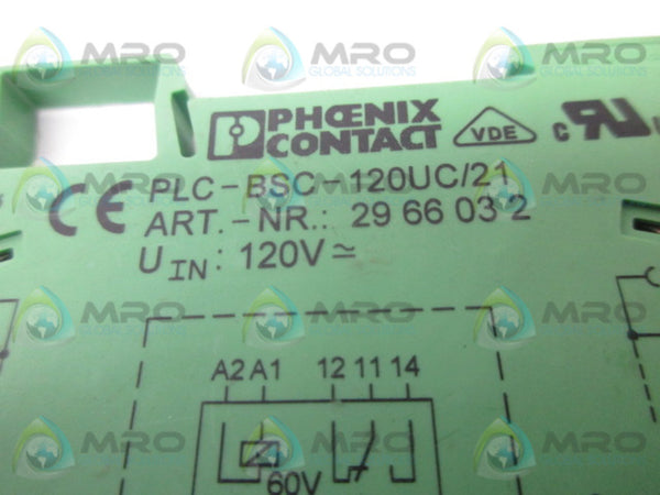 PHOENIX CONTACT PLC-BSC-120UC/21 TERMINAL BLOCK  NSNP