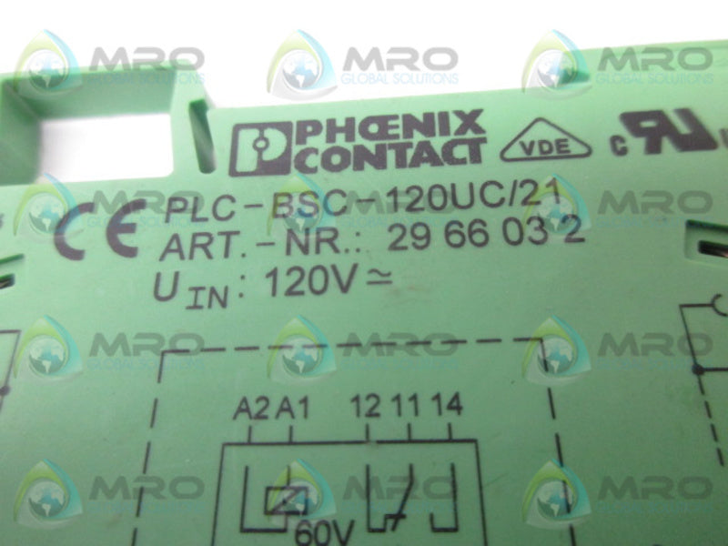 PHOENIX CONTACT PLC-BSC-120UC/21 TERMINAL BLOCK  NSNP