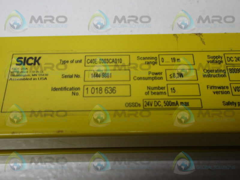 SICK C40E-0303CA010 SAFETY LIGHTS  NSNP