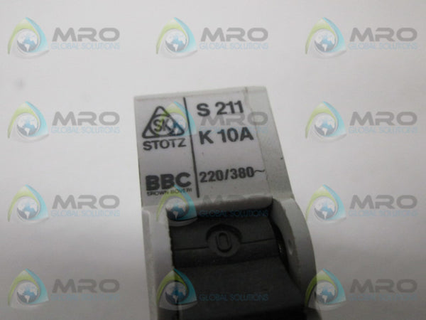 STOTZ S211-K10A CIRCUIT BREAKER  NSNP