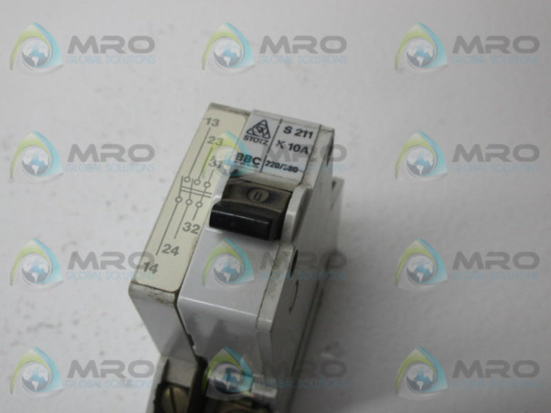 STOTZ S211-XI0A CIRCUIT BREAKER  UNMP