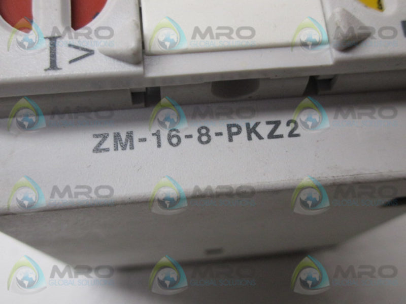 KLOCKNER MOELLER ZM-16-8-PKZ2 MOTOR PROTECTION TRIP BLOCK  UNMP