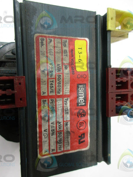 ISMET 93/107421 TRANSFORMER  UNMP
