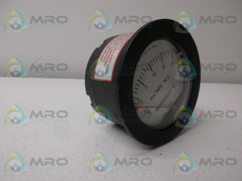 DWYER 2-5020 MINI HELIC GAUGE  UNMP