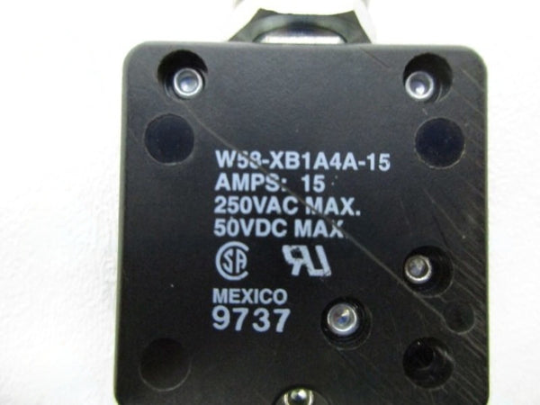 POTTER & BRUMFIELD W58-XB1A4A-15 CIRCUIT BREAKER 15A  UNMP