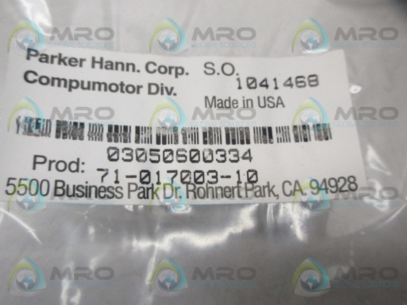 PARKER 71017003-10 ELECTROMECHANICAL DIVISION CABLE  NSMP