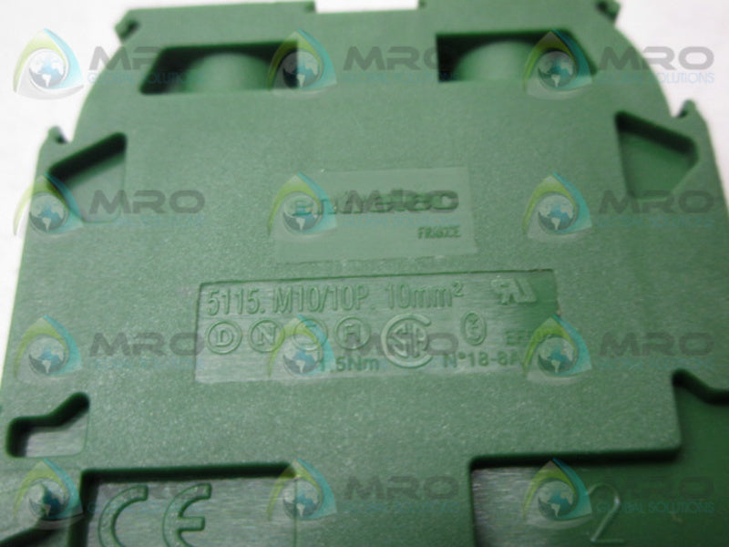 ENTRELEC 5115M10/10P GROUND TERMINAL BLOCK  NSNP
